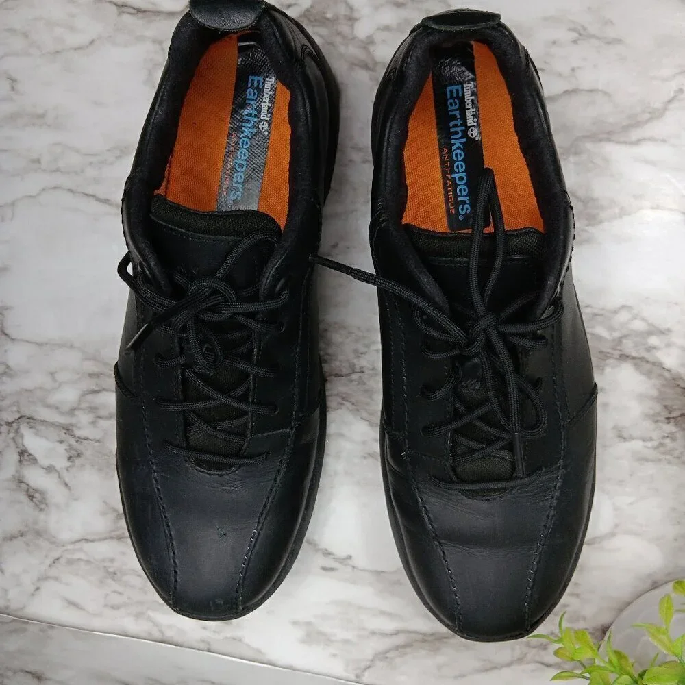 TIMBERLAND Men Earthkeepers Oxford Anti-fatigue Casual Shoe Black Size 7.5M